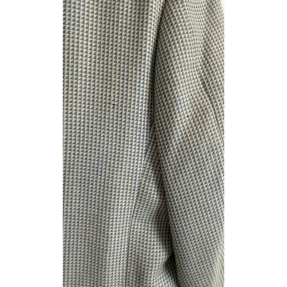 Pierre Balmain Paris Vintage 46L Grey Micro Pattern Two Button Blazer Sport Coat - Picture 15 of 15